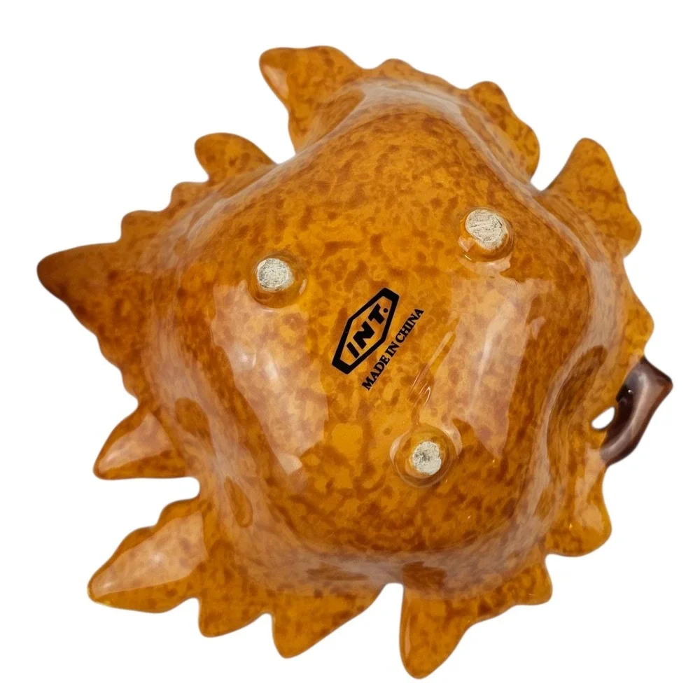 Ceramic Fall Decor Set‎ Pumpkin Candy Dish Leaf Bowl Autumn Harvest Decor